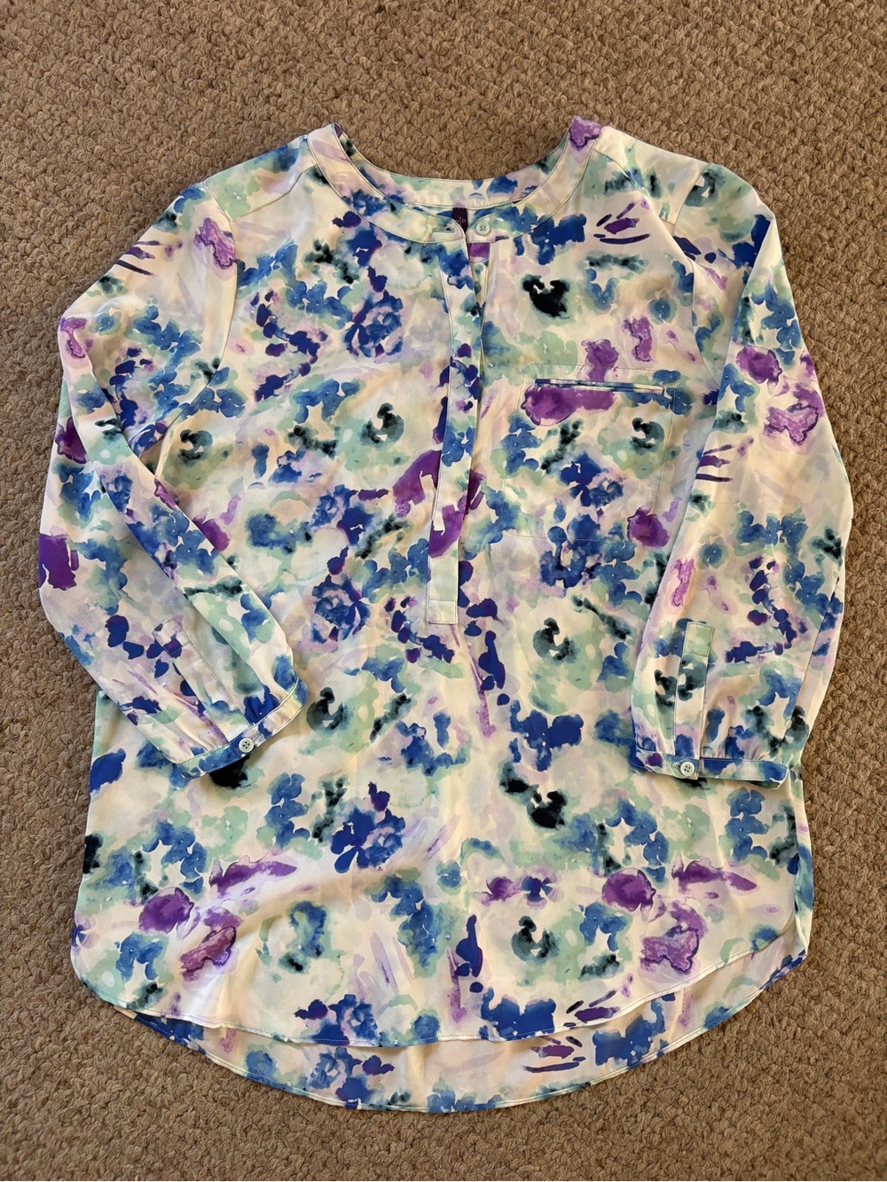 NYDJ floral print blouse